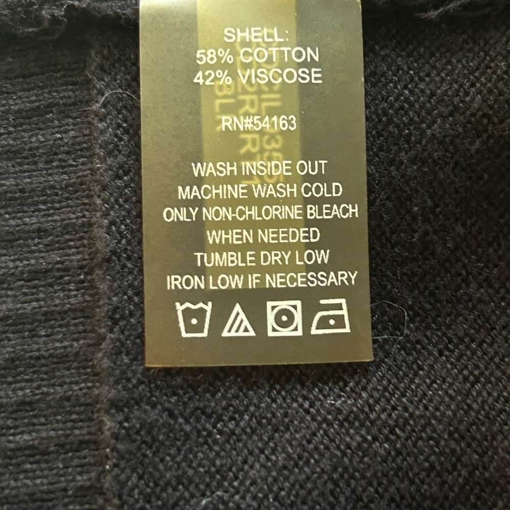 Calvin Klein Black Cardigan with Silver Details - Picture 6 of 6